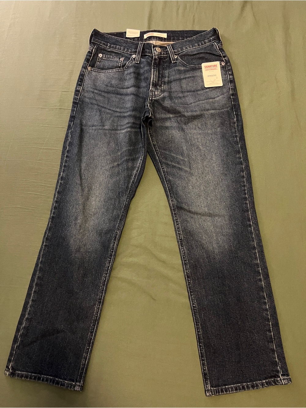 Levi's Signature Athletic Jeans Dark Wash Straight Leg Men’s Size 28x30